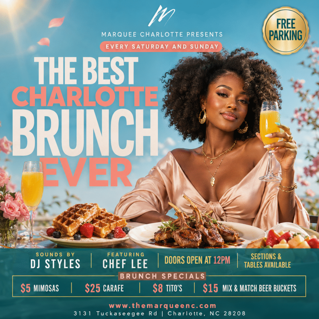 The Best Charlotte Brunch Ever flyer for August 22 and 23, 2026