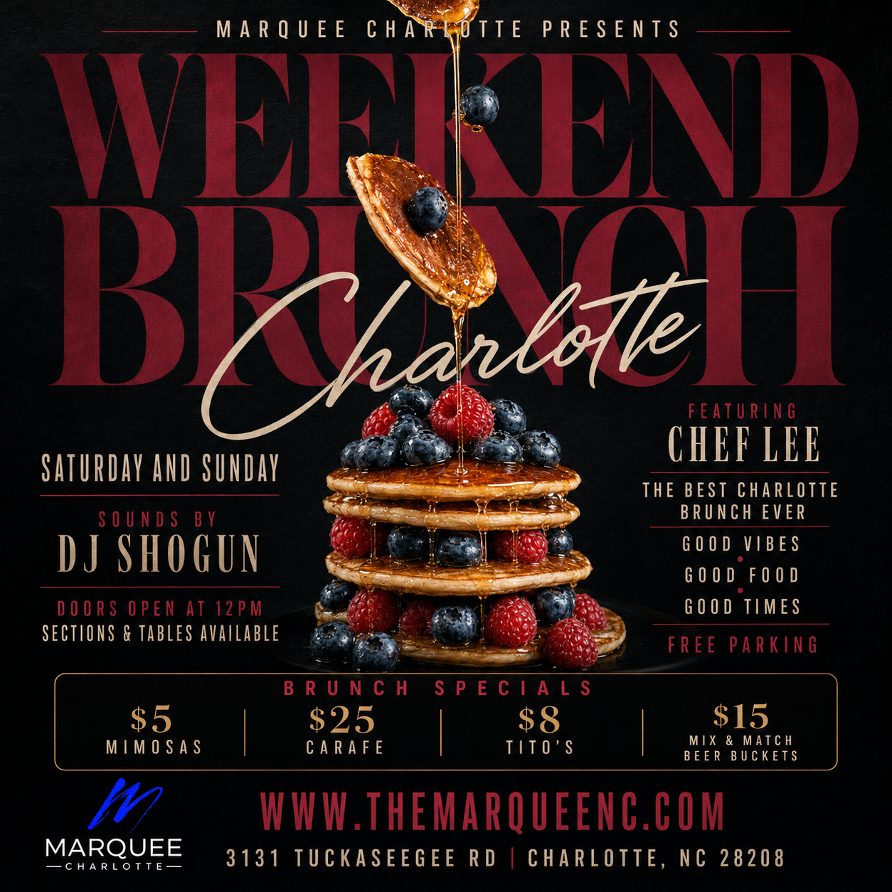 Brunch at Marquee at Marquee Charlotte