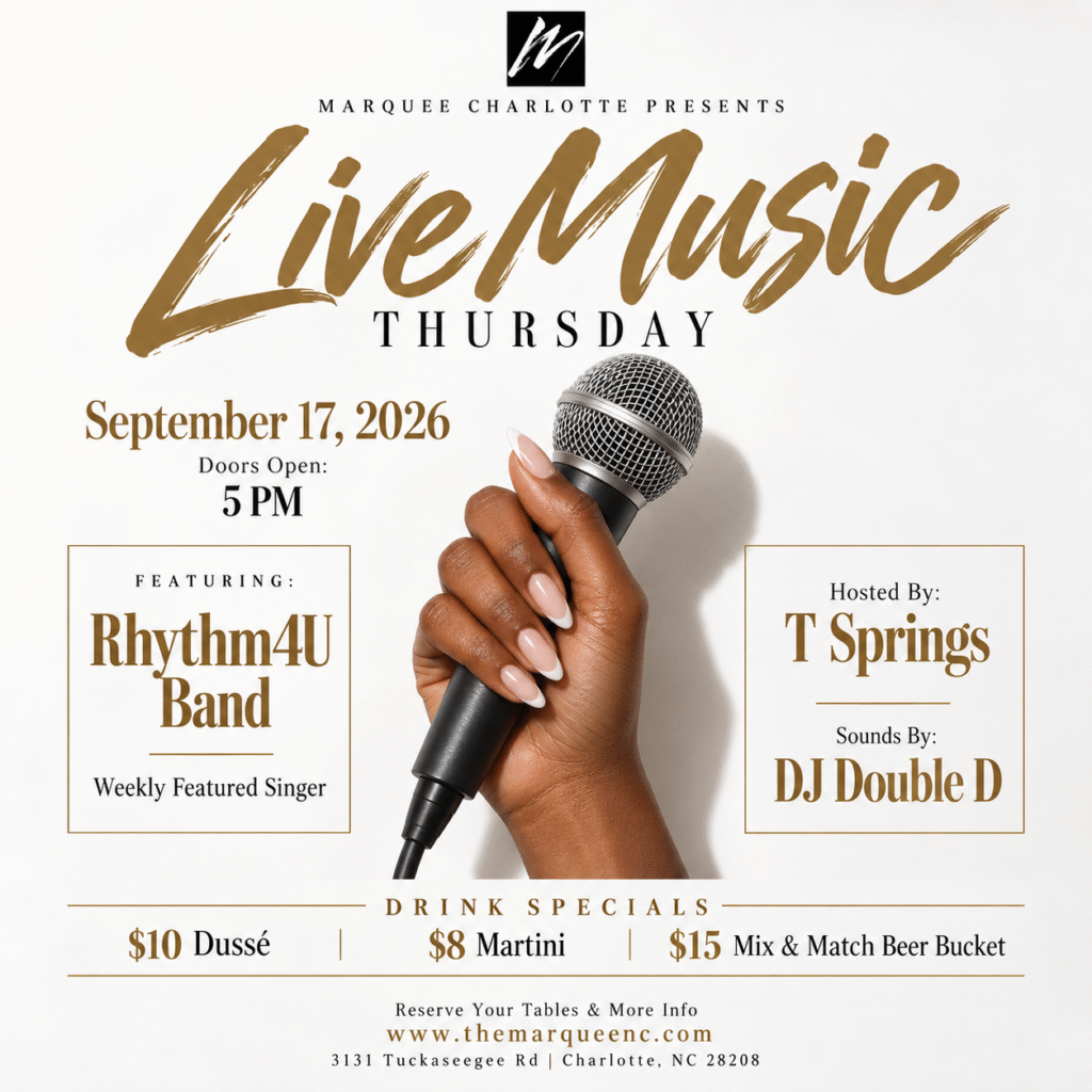 Live Music Thursday at Marquee flyer for September 17, 2026