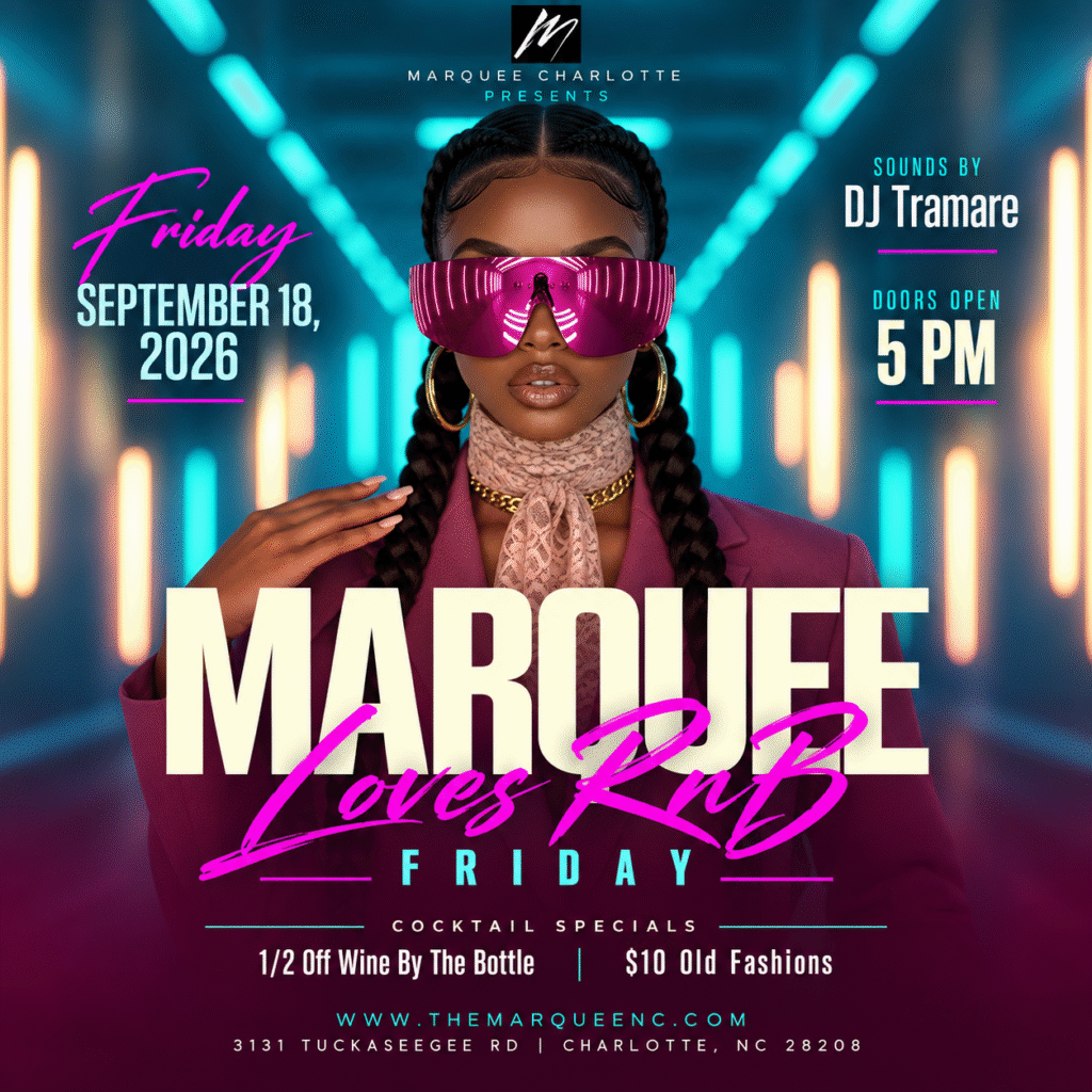 Marquee Loves R&B Friday flyer for September 18, 2026