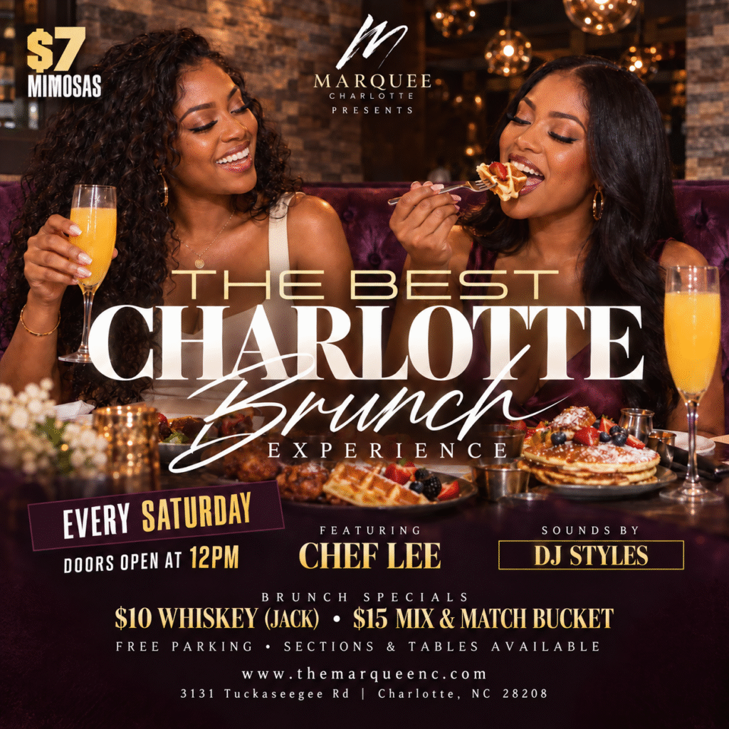 Saturday brunch at Marquee Charlotte on September 26, 2026