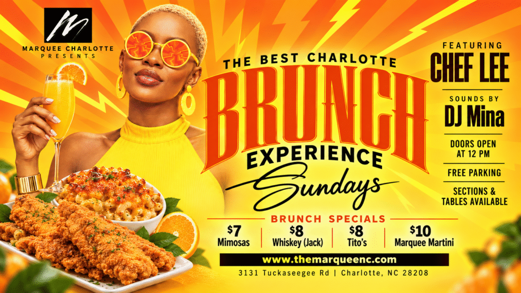 Sunday brunch at Marquee flyer for September 20, 2026