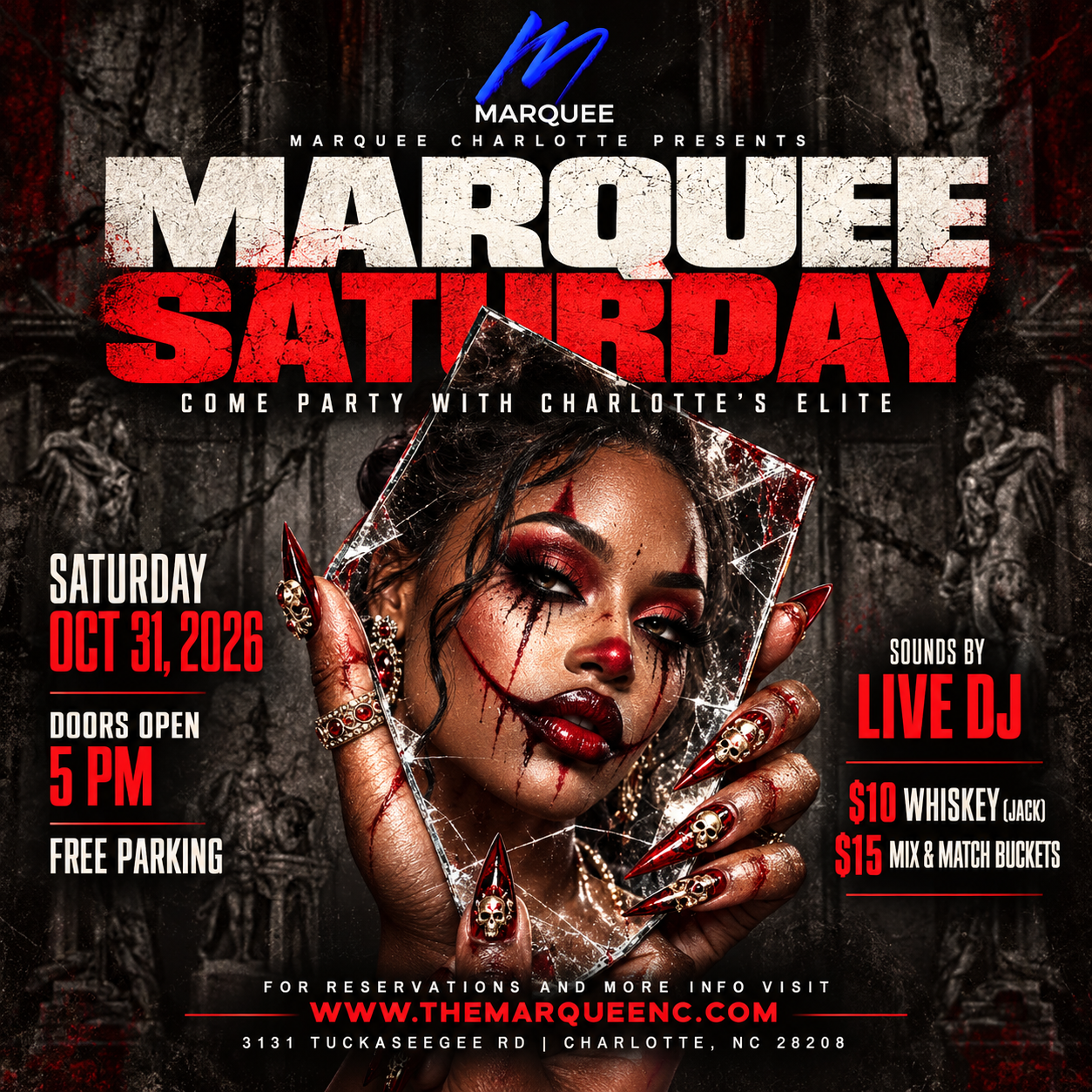 Marquee Halloween Saturday at Marquee Charlotte